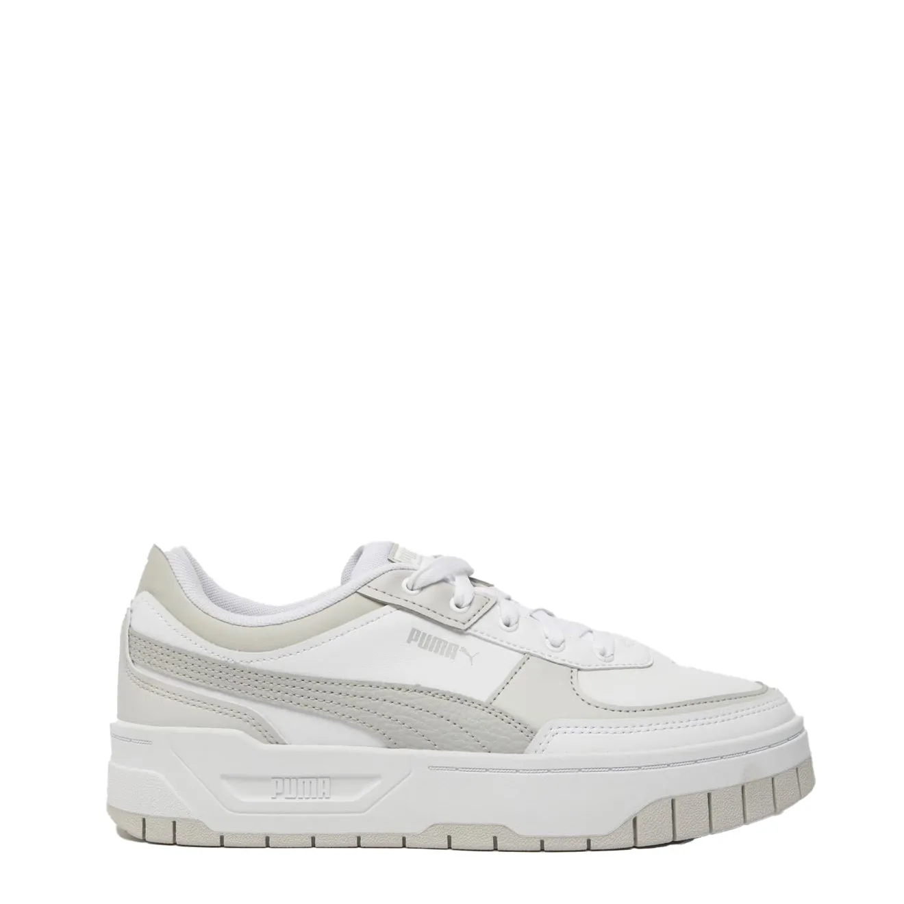 Puma Womens Cali Dream Lth Wns Trainer Puma White / Feather Gray